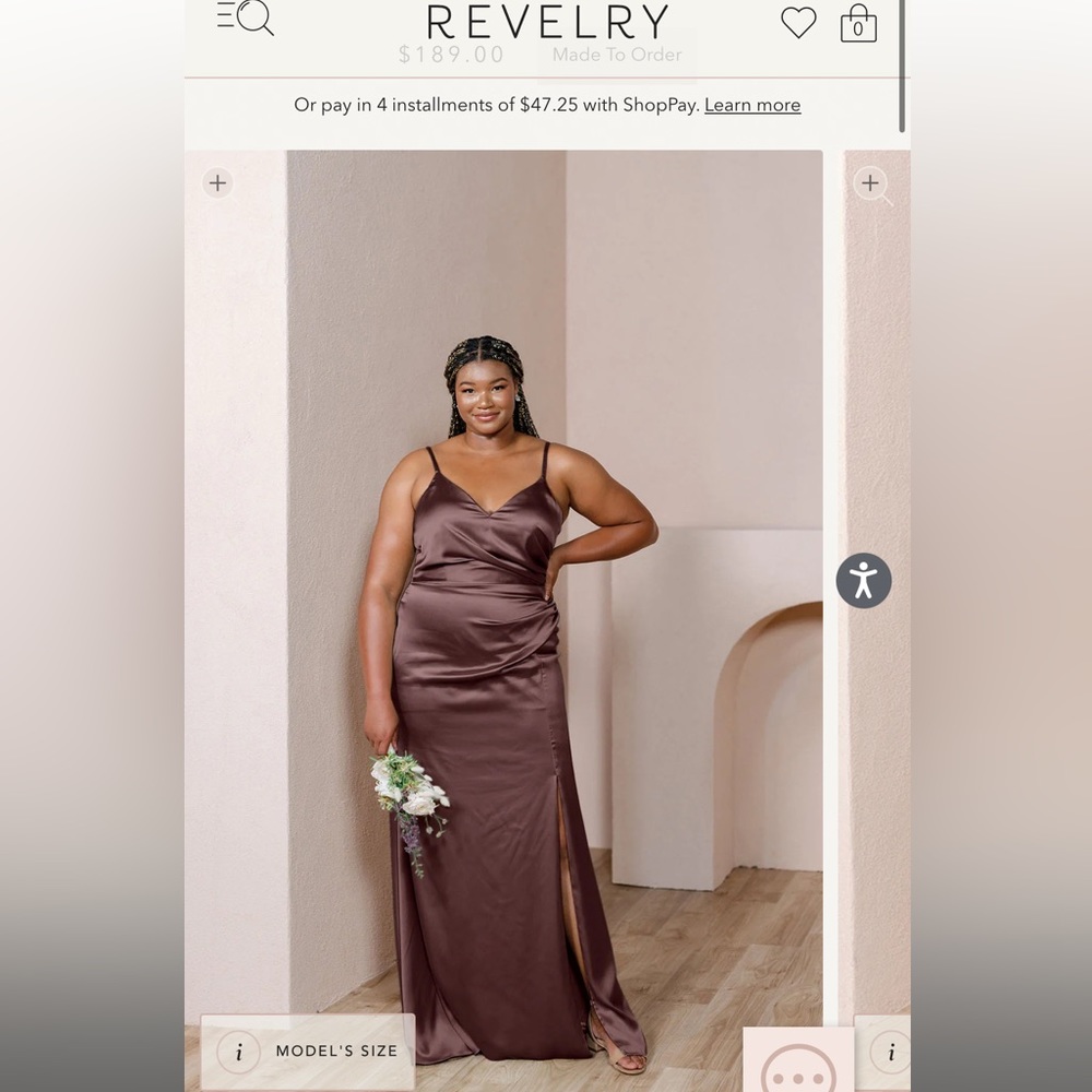 Revelry Rory Satin Dress
